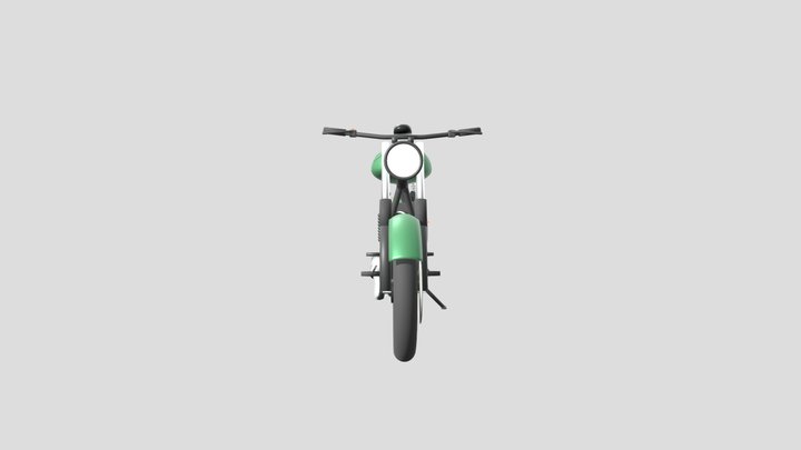 Custom Bobber Motorcycle (Blockout)