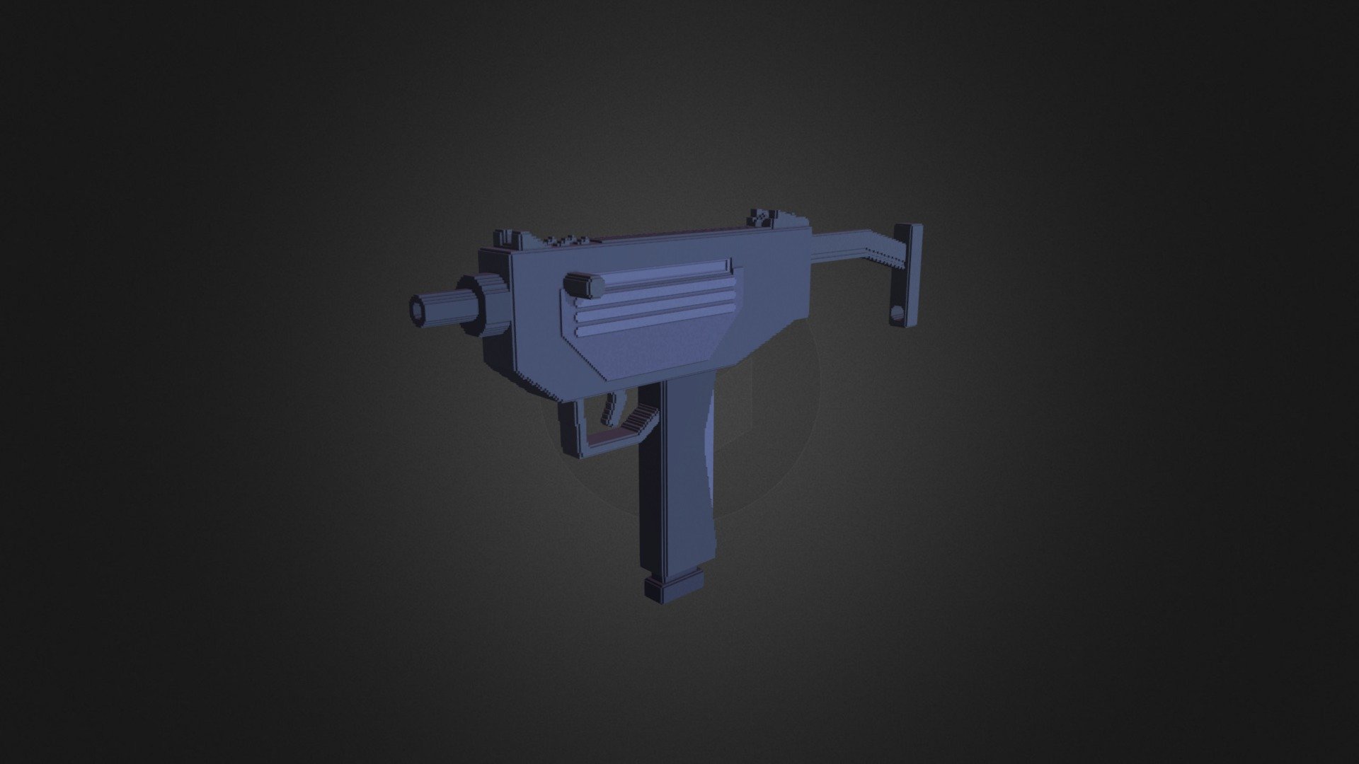 Voxel Mini Uzi (Cubik - 128X) - 3D model by Chara_Dreemurr [a27b3c7 ...