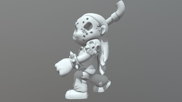 PM3D R Ick Strike Pose Decimated 3D Model