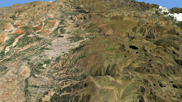 MODELO 3D JAUJA HUANCAYO VALLE DEL MANTARO 3D Model