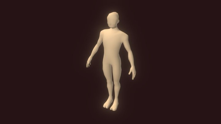 Simple Male Humanoid Body - By jeanx 3D Model