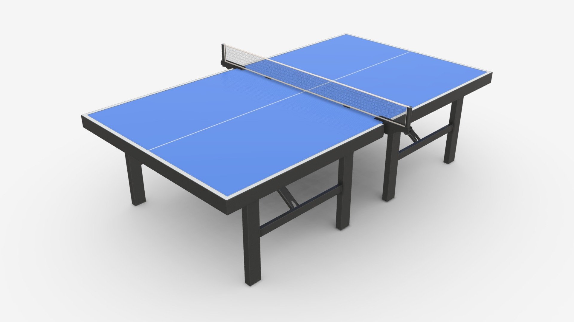 Indoor Table Tennis Table ITTF - Buy Royalty Free 3D model by HQ3DMOD ...