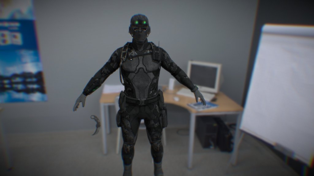 Sam Fisher Splinter Cell A 3D model collection by