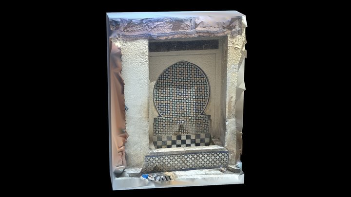 Fontaine  murale Medina de Fes 3D Model