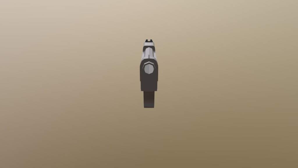 Low poly Beretta