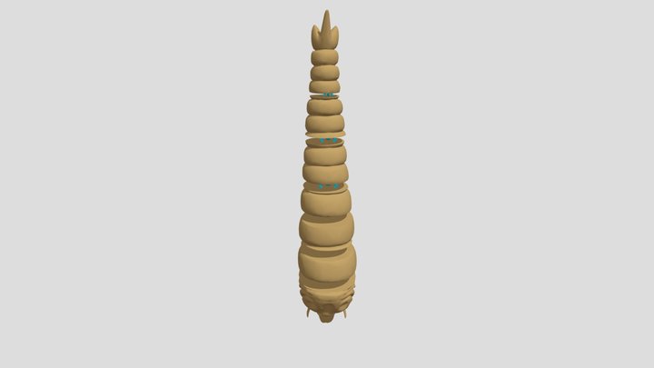 Mothra Larva 3D Model
