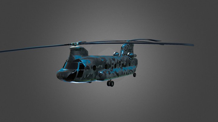 CH-47-Chinook 3D Model