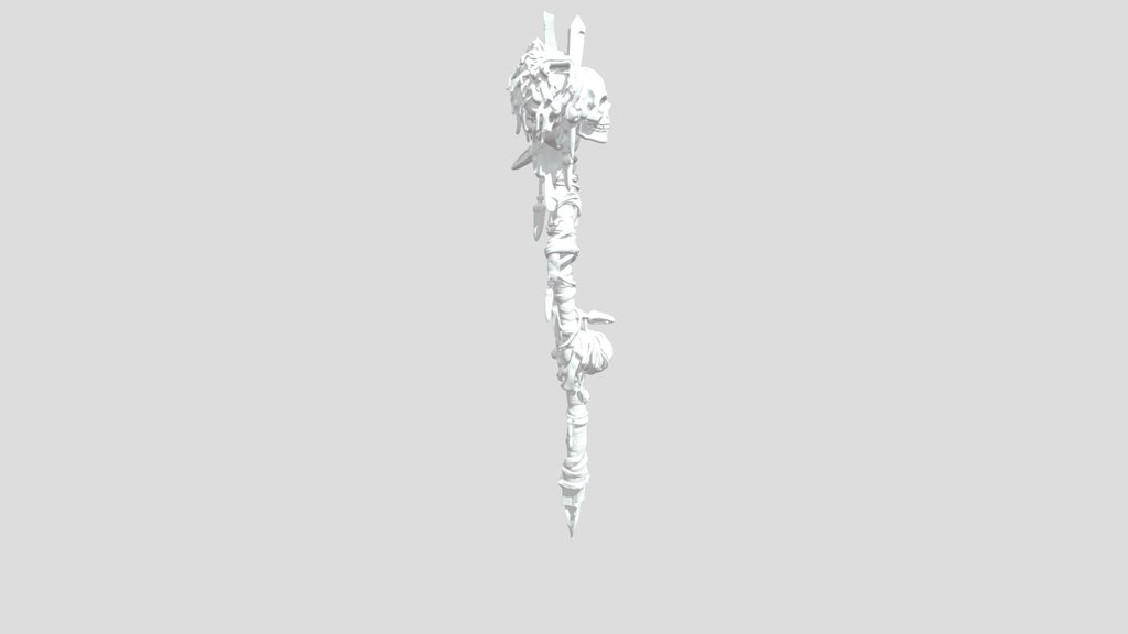 Fantasy+staff+3d+model-low