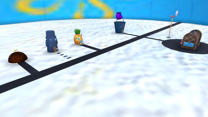 Conch Street (Spongebob) 3D Model
