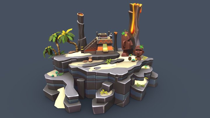 Volcano_Biome_Final 3D Model