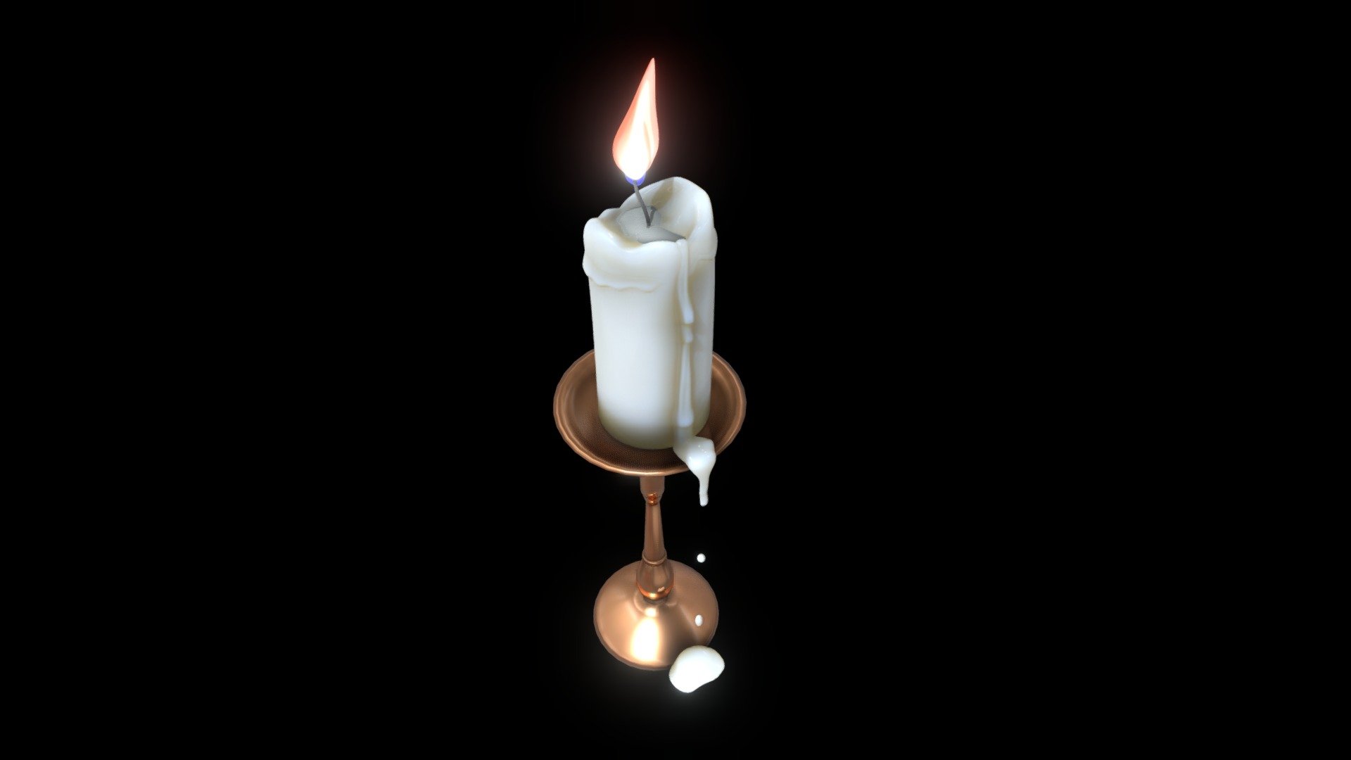 Candle Prop Buy Royalty Free 3d Model By Felipe Eller Pazzarote 