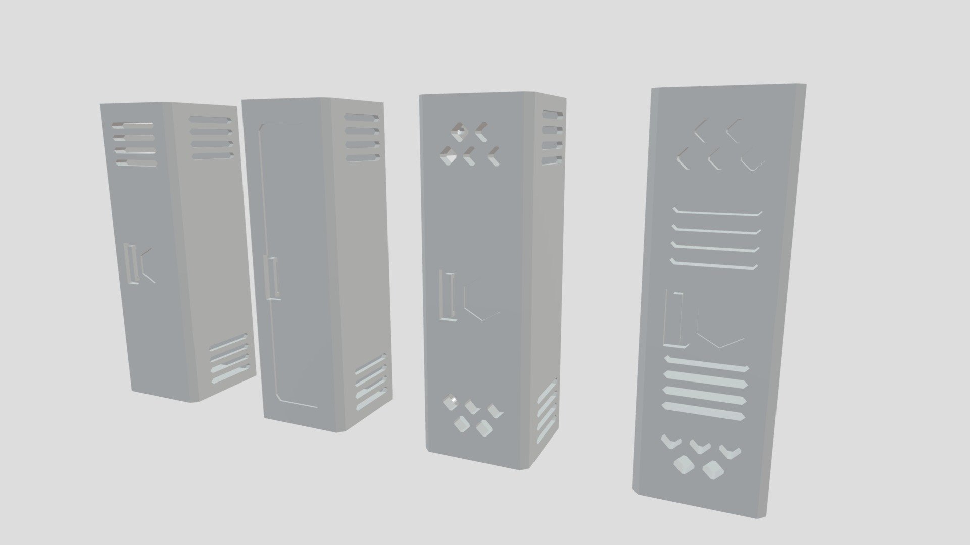Lockers - 3D model by Tanako [a282b87] - Sketchfab