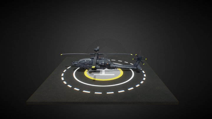 Apache AH 64-D Longbow (Boeing) 3D Model