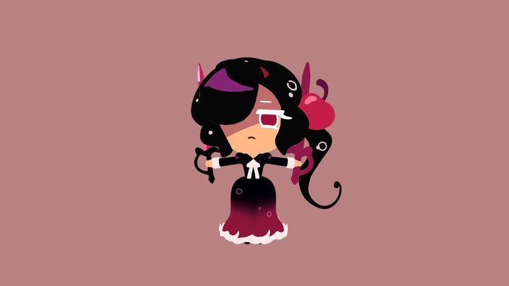 Cherry Cola Cookie 3D Model