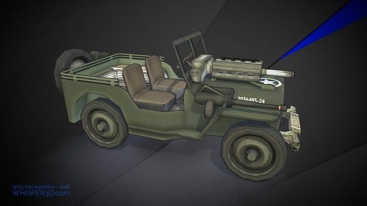 Jeep Willys – Kostenloses 3D-Modell STL