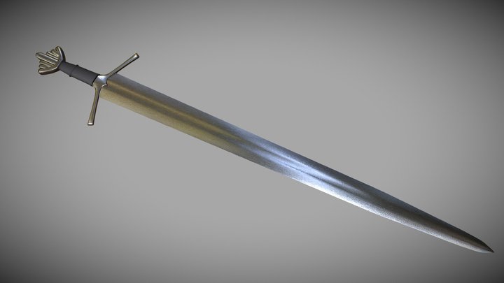 Scottish Medieval Sword 3D Model