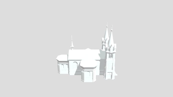 Gothic Church 3D Model