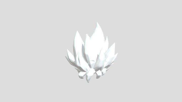Goku Hair 3D Model