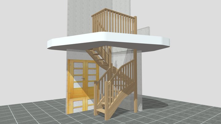 Open steps 3D Model