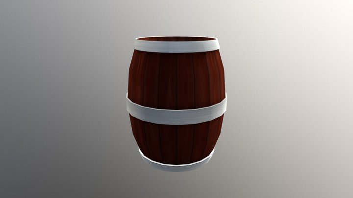 Open Barrel 3D Model