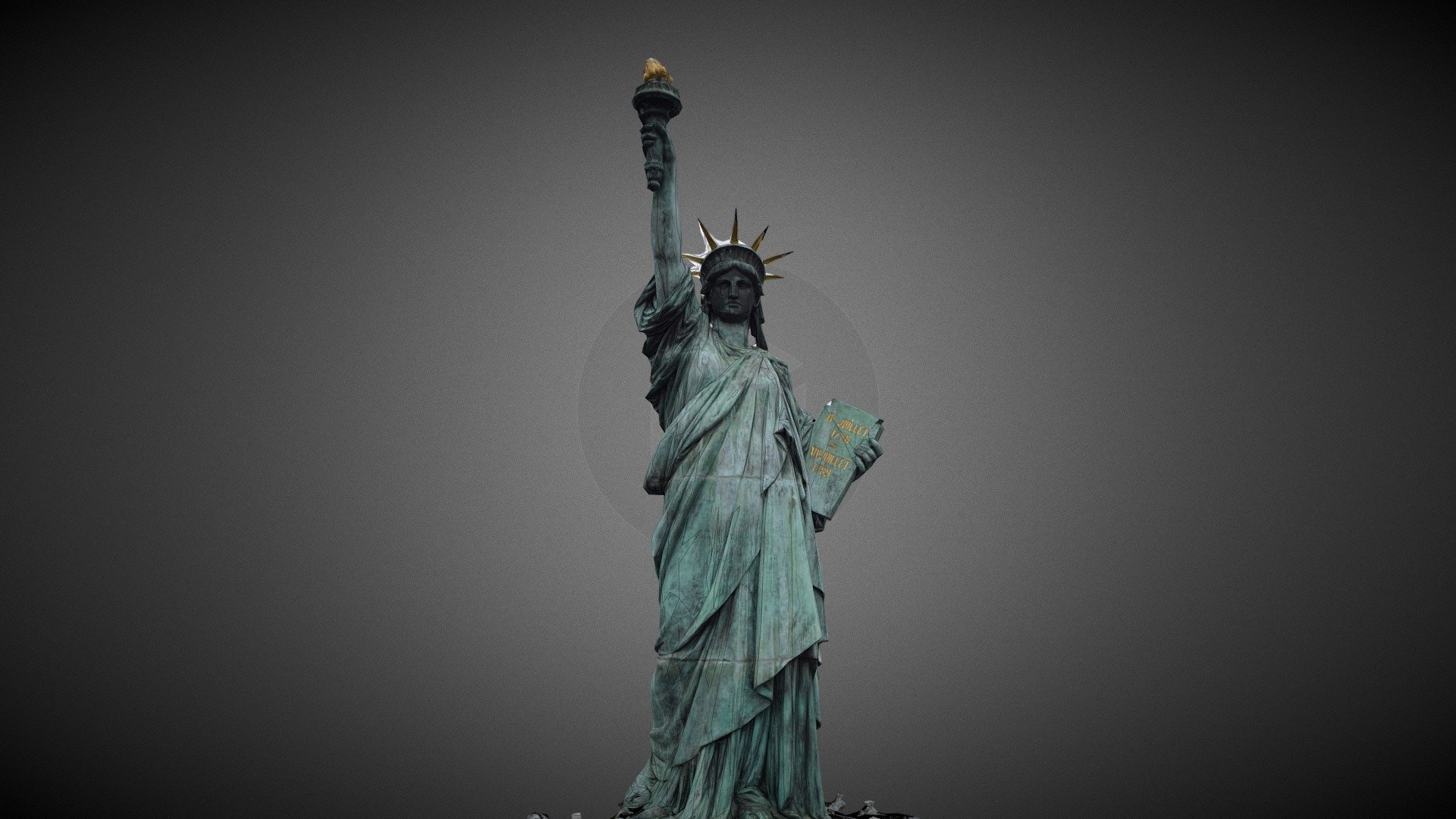 Odaiba Statue of Liberty - 3D model by Miguel Bandera