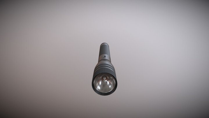 Police Flashlight 3D Model