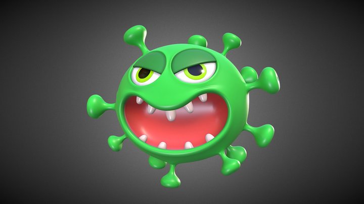 Virus_ Subdiv_2 3D Model