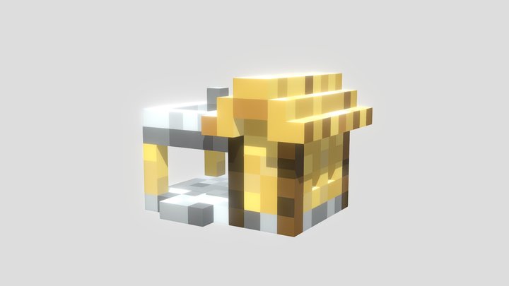 Tiny Minecraft House 3D Model