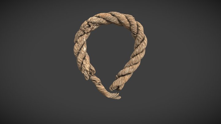 Corda de esparto | Esparto rope 3D Model