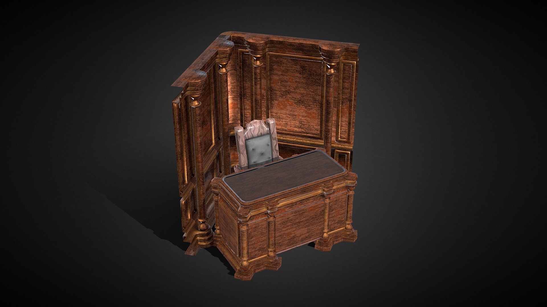 Victorian Wall - 3D model by guygoldman41 [a28ea13] - Sketchfab