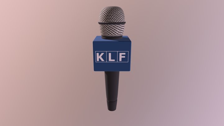 Microphone with News Channel Box 3D Model