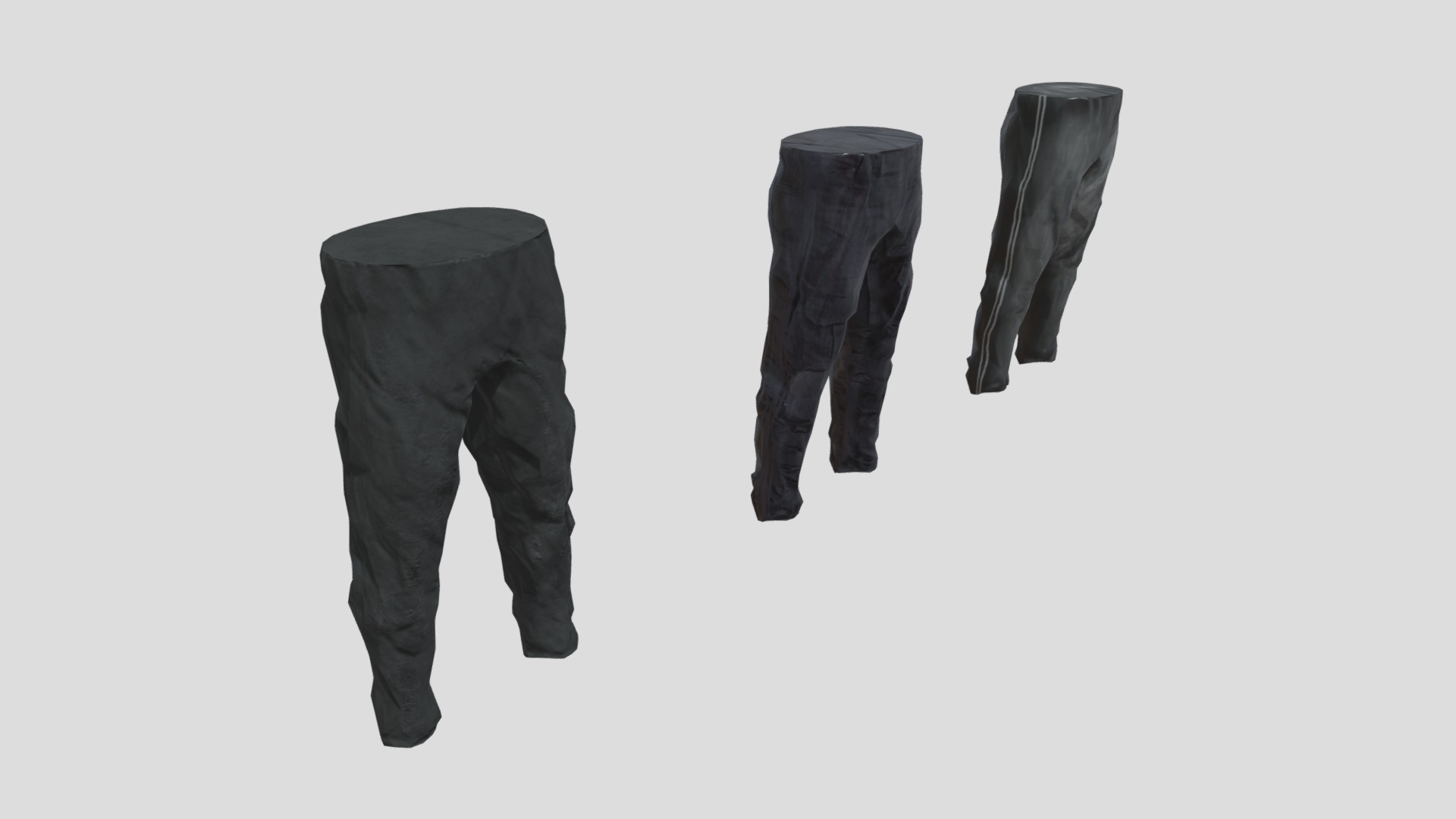 3D model Pants - This is a 3D model of the Pants. The 3D model is about a pair of jeans.