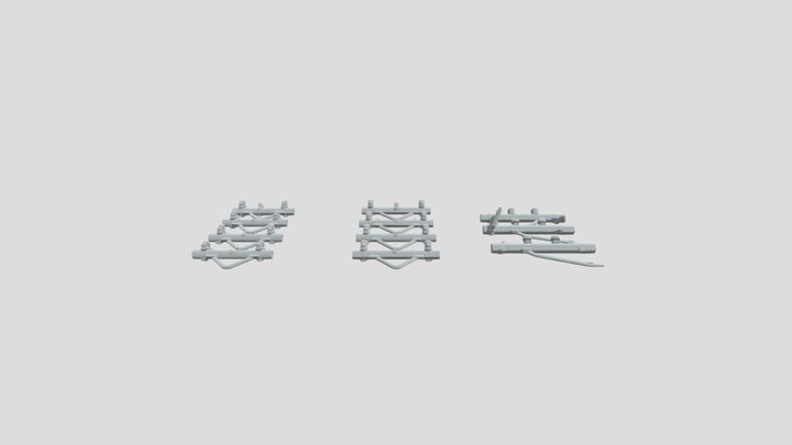 X PALI TELEGRAFICI 3D Model