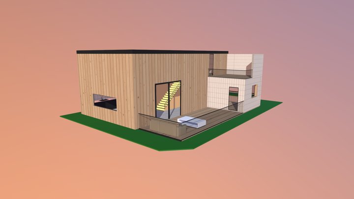 DESERT/Laxury house low poly