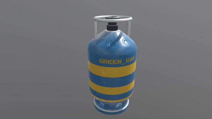 Fantasy Gas Cylinder 3D Model