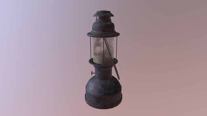 Old lamp asset for university assignment 3D Model