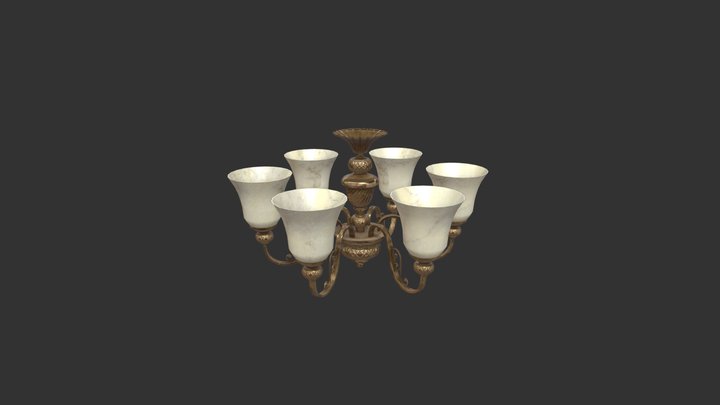 chandelier lowpoly – Modelo 3D gratuito STL