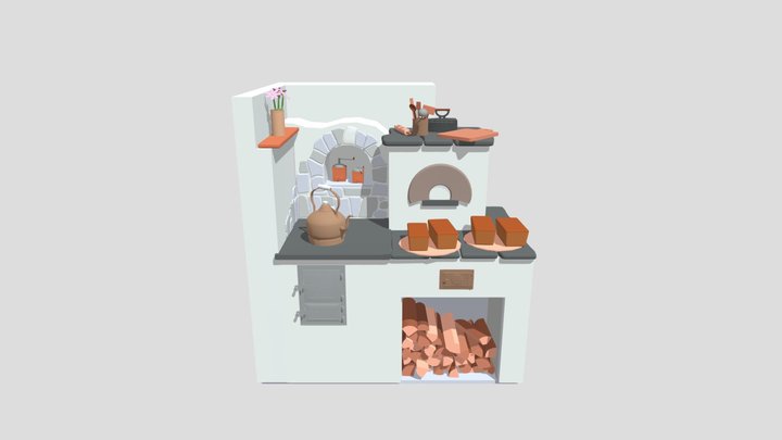 XYZ_HW_ Detailing_Stove 3D Model