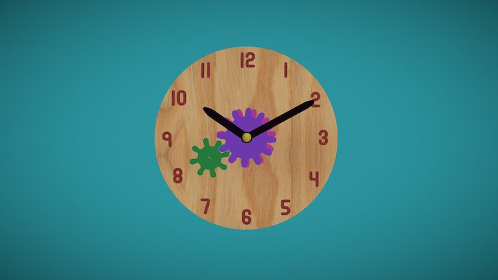 Teaching clock – Free 3D Model STL