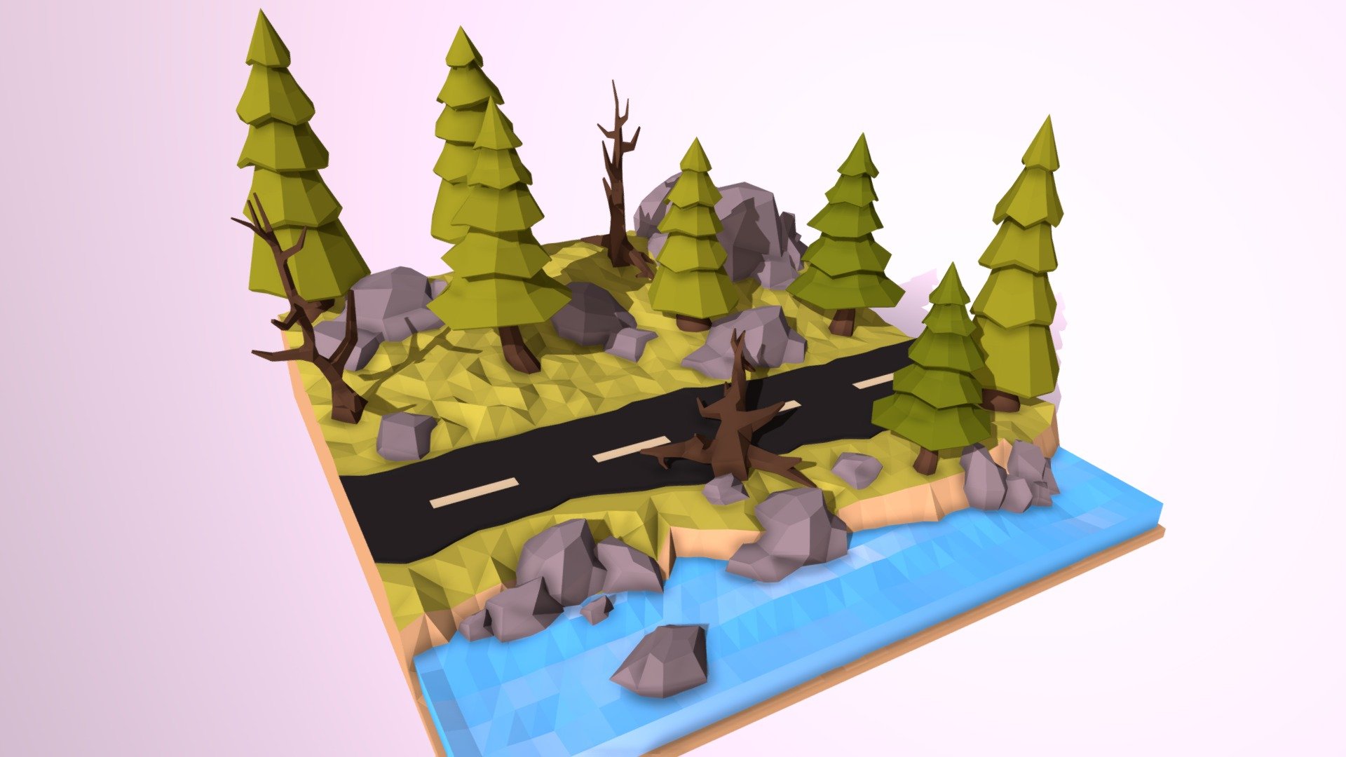 Low Poly Forest - Download Free 3D Model By Kseniayashina [a2950be ...