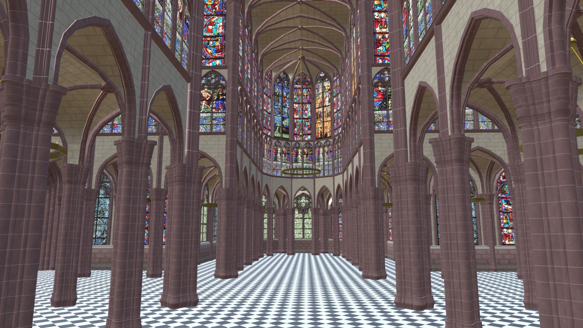 Restitution of a 19th century neo-gothic decor