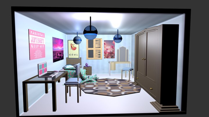 Bubbles Room 3D Model