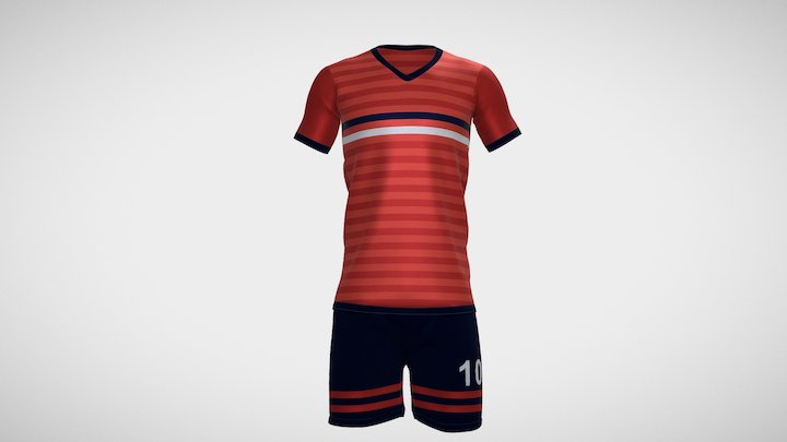 Soccer Jersey 3D Model