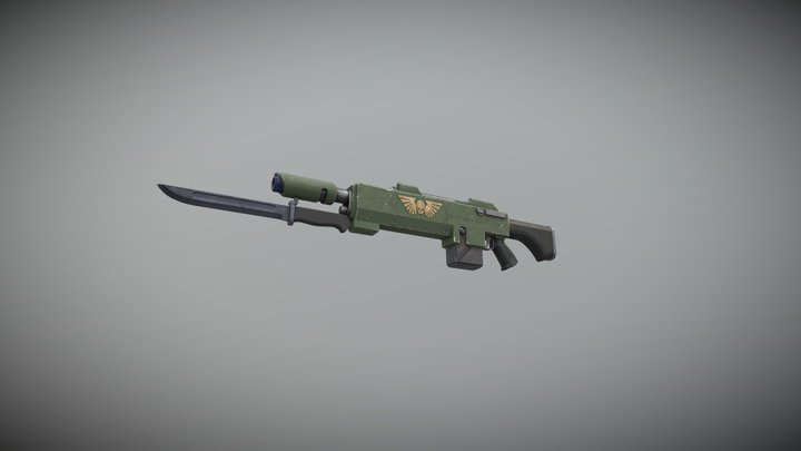 Kantrael Pattern Lasgun 3D Model