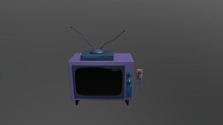 The Simpsons - TV 3D Model