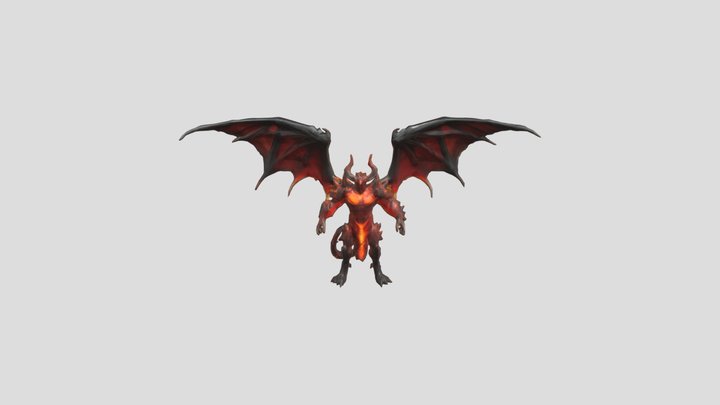 Emberwyrm Overlord 3D Model