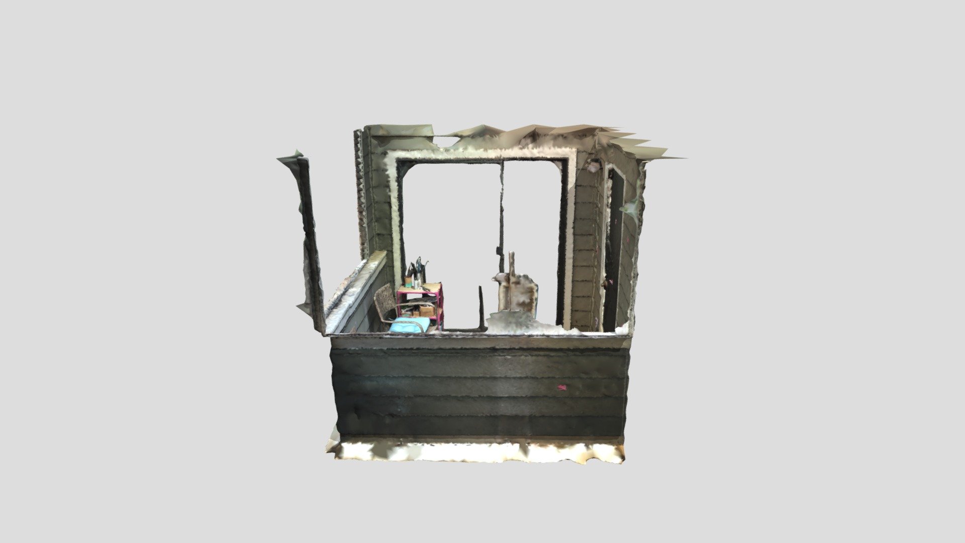 Interior--Screened Porch (Raw, In-Progress)
