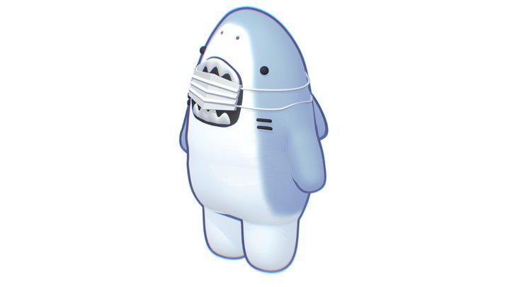CUTE SHARK - animated character 3D Model