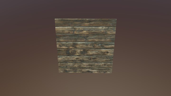 Wooden wall texture 3D Model