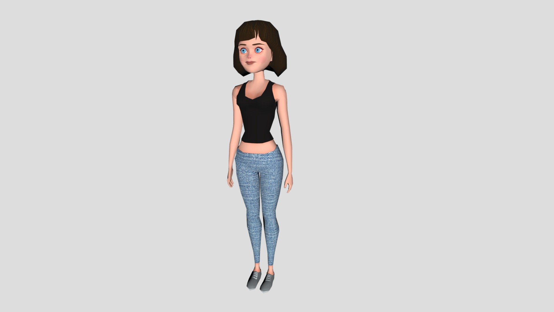 Low Poly Girl Download Free 3d Model By Biomonger [a29a999] Sketchfab